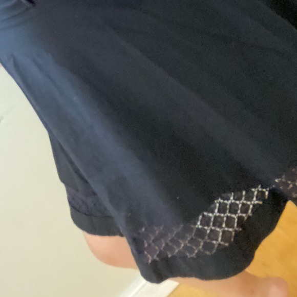 Little Black Dress M Lace Cut Out Tank Midi Moto Zipper Back LBD Mini Party S M - Picture 5 of 11